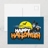 Bert en Ernie | Happy Halloween Briefkaart (Voorkant / Achterkant)
