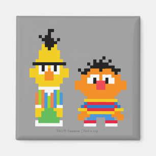 Bert en Ernie Pixel Art Magneet