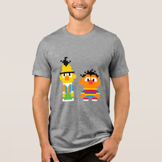 Bert en Ernie Pixel Art Tri-Blend Shirt