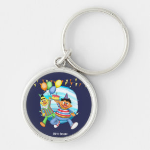 Bert en Ernie Verjaardagsballonnen Sleutelhanger