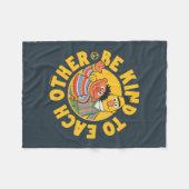 Bert en Ernie | Wees aardig tegen elkaar Fleece Deken (Voorkant (Horizontaal))