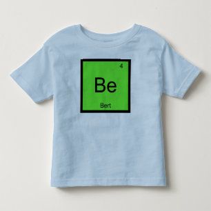 Bert Naam Chemie Element Periodiek Systeem Kinder Shirts
