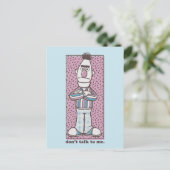 Bert | Praat niet met mij Briefkaart (Staand voorkant)