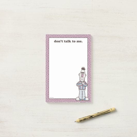 Bert | Praat niet tegen me Post-it® Notes (Op bureau)