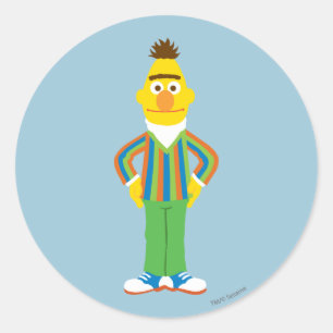 Bert Staande Ronde Sticker