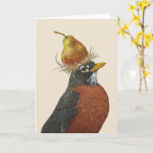 Berta la carte robin (Fleur jaune)