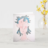 Bertha Blob notecard Kaart (Gele Bloem)