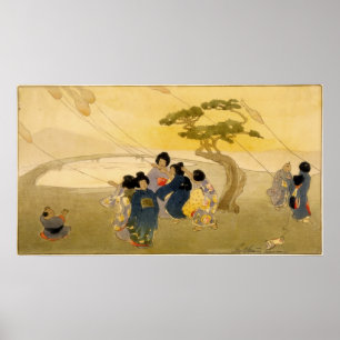 Bertha Boynton Lum Kites Poster