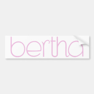 Bertha roze Bumpersticker