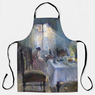 Bertha Wegmann - vrouw die in het binnenland naait Schort