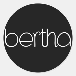 Bertha witte Sticker