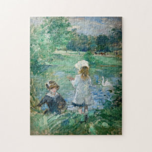 Berthe Morisot - Aan de rand van een meer Legpuzzel