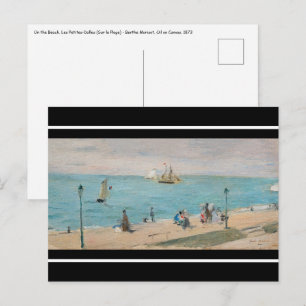 Berthe Morisot - Aan het strand, Les Petites-Dalle Briefkaart
