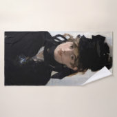 Berthe Morisot avec un bouquet de violettes, Manet (Serviette de bain)