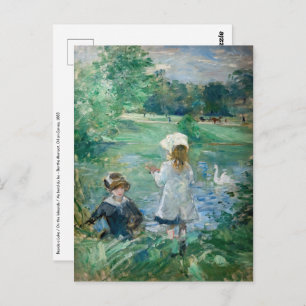 Berthe Morisot - Beside a Lake Briefkaart