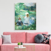 Berthe Morisot - Beside a Lake Canvas Afdruk (Insitu (Woonkamer))