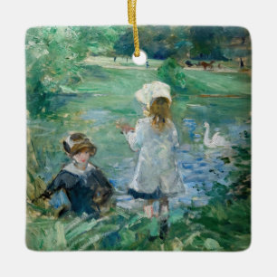 Berthe Morisot - Beside a Lake Keramisch Ornament