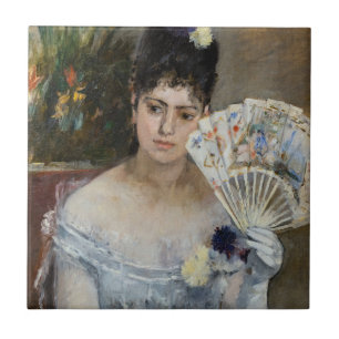 Berthe Morisot - Bij het bal Tegeltje
