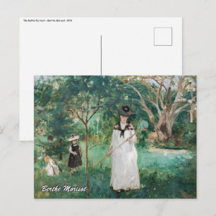 Berthe Morisot - De Butterfly Hunt Briefkaart