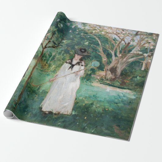 Berthe Morisot - De Butterfly Hunt Cadeaupapier (Uitgerold)