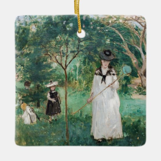 Berthe Morisot - De Butterfly Hunt Keramisch Ornament (Voorkant)