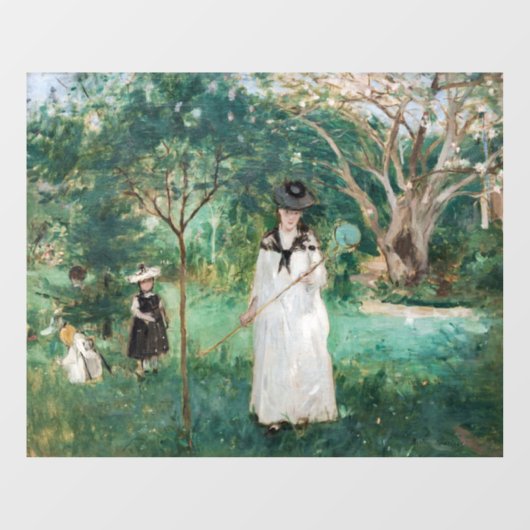 Berthe Morisot - De Butterfly Hunt Raamsticker (Vel)