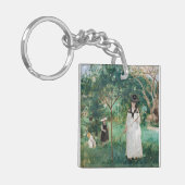 Berthe Morisot - De Butterfly Hunt Sleutelhanger (Voorkant Links)