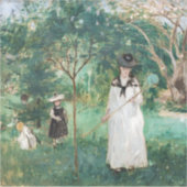 Berthe Morisot - De Butterfly Hunt Sticker (Voorkant)