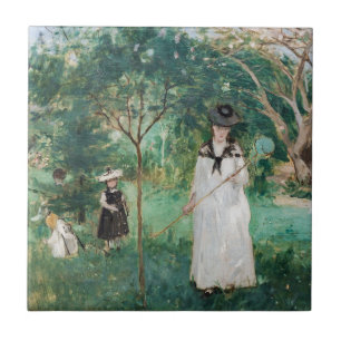 Berthe Morisot - De Butterfly Hunt Tegeltje