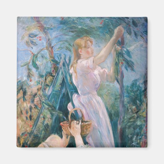 Berthe Morisot - De Cherry Picker Magneet (Voorkant)