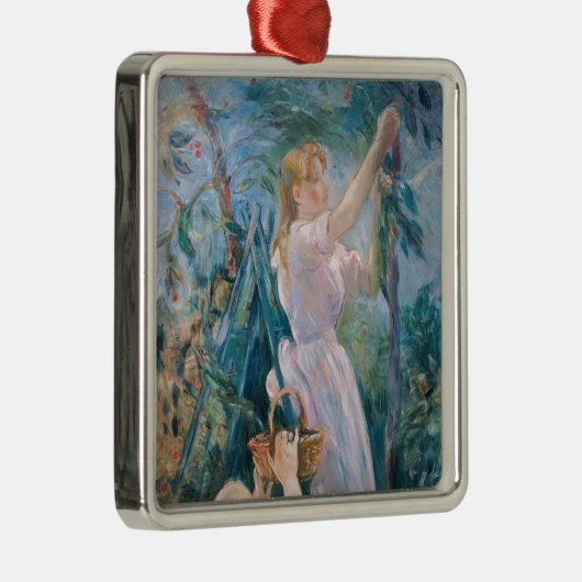 Berthe Morisot - De Cherry Picker Metalen Ornament (Rechts)