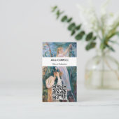 Berthe Morisot - de Cherry Picker - QR-code Visitekaartje (Staand voorkant)
