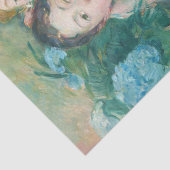Berthe Morisot - De Horstensia / De twee zussen Tissuepapier (Detail)