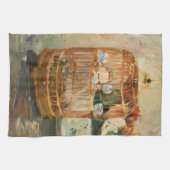 Berthe Morisot - De kooi Theedoek (Horizontaal)