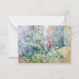 Berthe Morisot - De tuin bij Bougival Notitiekaartje