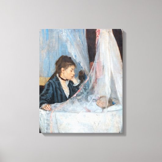 Berthe Morisot - De Wieg Canvas Afdruk (Voorkant)