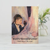 Berthe Morisot, De Wieg, Feestdagenkaart (Staand voorkant)