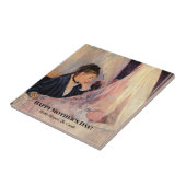 Berthe Morisot, De wieg, Tegeltje (Zijkant)