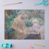 Berthe Morisot - Eugene Manet met zijn dochter Tissuepapier (Craft)