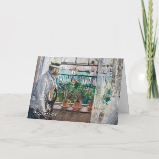 Berthe Morisot - Eugene Manet op het eiland Wight Kaart (Voorkant)