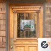 Berthe Morisot - Eugene Manet op het eiland Wight Raamsticker (Huis Deur)