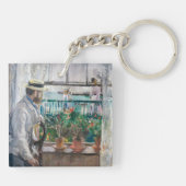 Berthe Morisot - Eugene Manet op het eiland Wight Sleutelhanger (Achterkant)