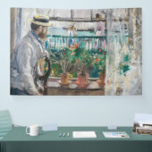 Berthe Morisot - Eugene Manet op het eiland Wight Spandoek (Beurs)