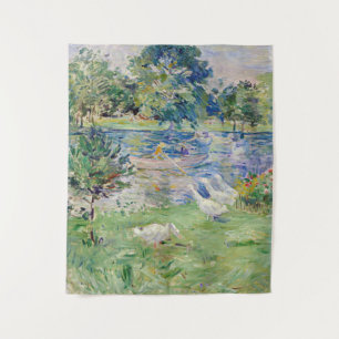 Berthe Morisot - Girl in a Boat with Gese Wandkleed