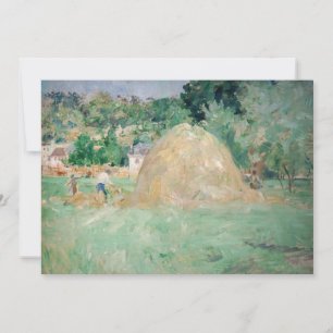 Berthe Morisot - Haystacks op Bougival Bedankkaart