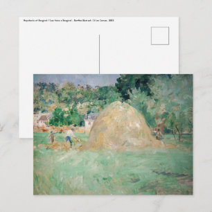 Berthe Morisot - Haystacks op Bougival Briefkaart