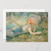 Berthe Morisot - Herderin Rustend Bedankkaart (Voorkant / Achterkant)