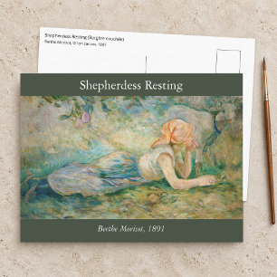 Berthe Morisot - Herderin Rustend Briefkaart