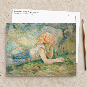 Berthe Morisot - Herderin Rustend Briefkaart