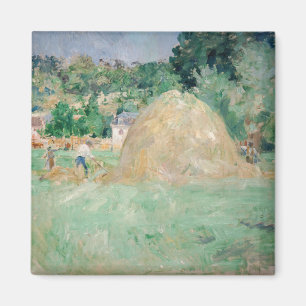 Berthe Morisot - Hooibergen bij Bougival Magneet